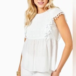 LILLY PULITZER RAQUELLE TOP, Medium, NWOT